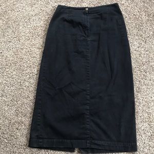 Black pencil skirt